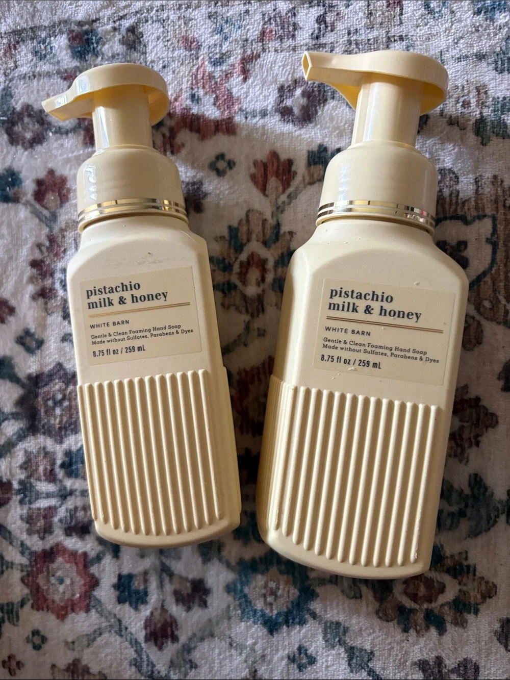 Nwt Bundle of 2 Pistachio Milk & Honey 8.75 Oz bottles of foam hand soap